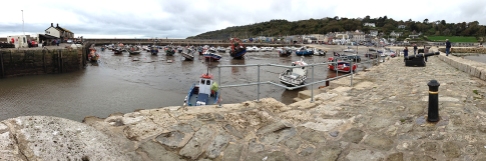 the harbour and cobb where Captain Wentworth caught Louisa Musgrove in Jane Austen's novel 'Persuasion'