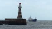 The Sunderland lighthouse that guards the harbout