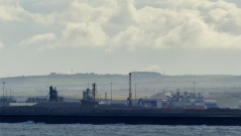 Sunderland docks seen from afar - the light appealed